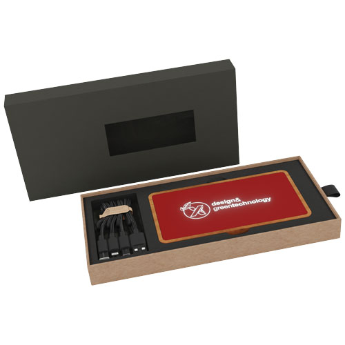 Batería externa inalámbrica luminosa de 5000 mAh "SCX.design P36"