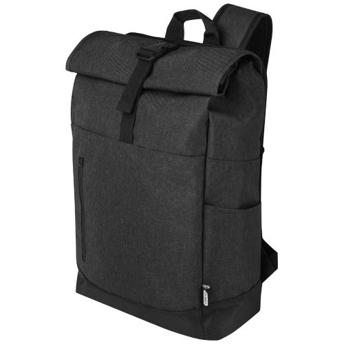 Mochila para portátil de 15,6" reciclada GRS con cierre superior 12L "Hoss" - Imagen 2