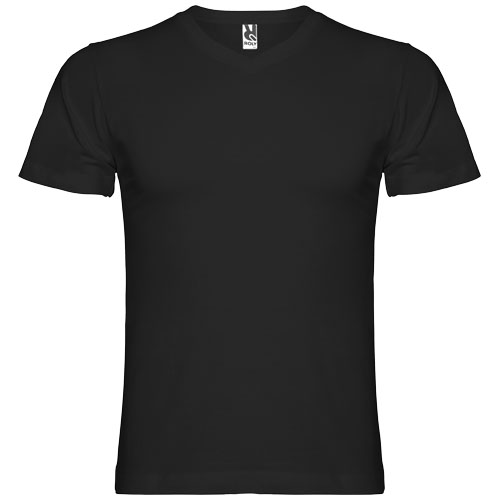 Camiseta de cuello de pico de manga corta para hombre "Samoyedo" - Imagen 4
