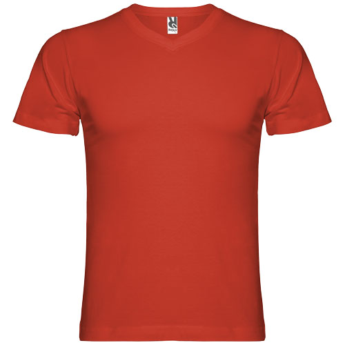Camiseta de cuello de pico de manga corta para hombre "Samoyedo" - Imagen 5