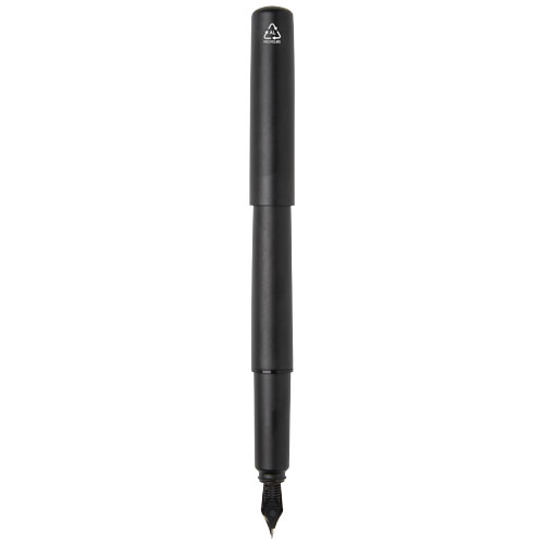 Pluma estilográfica de aluminio reciclado "Lucetta" (tinta negra) - Imagen 2