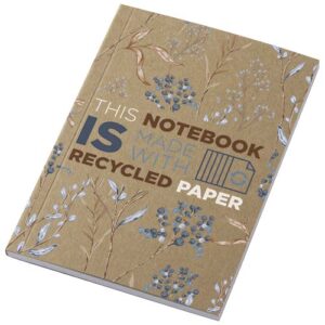 Libreta A6 de tapa blanda craft con 50 hojas de papel reciclado "Novella Austen"