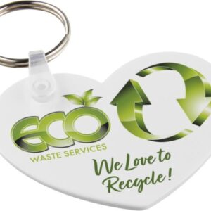 Llavero reciclado con forma de corazón "Tait"